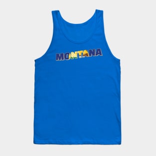 Montana vintage style retro souvenir Tank Top
